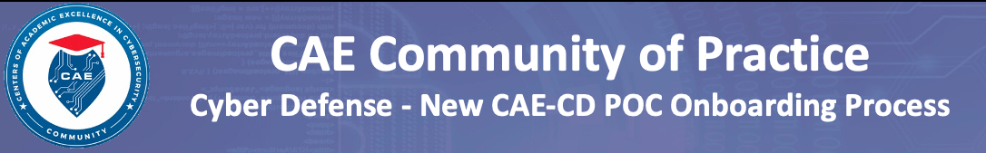 New CAE-CD POC Onboarding Process Header