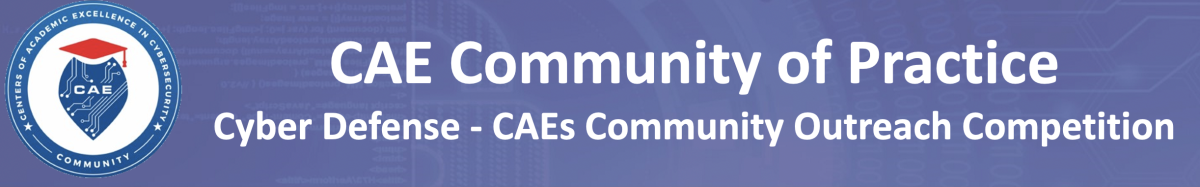 CAE-CD CAEs Community Outreach Competition Header